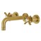 Kingston Brass KS8127BEX Essex 2-Handle 8" Wall Mount Bathroom Faucet, Brushed Brass KS8127BEX - alternate 1